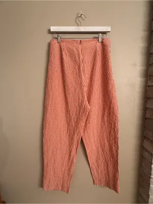 Free People Westside Seersucker Gigham Pants thumbnail 4