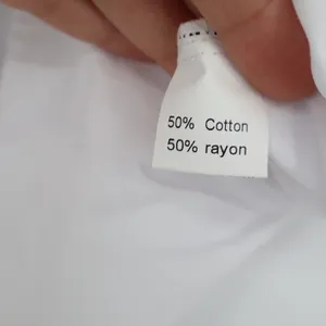 White Cropped Long Sleeve Button Up Shirt Collared Cotton Rayon Blend Large thumbnail 4