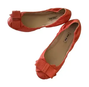 Miu Miu Ballet Bow Flats women's size 39.5 9.5 thumbnail 1