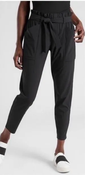 Athleta Skyline‎ Paper Bag Waist Pants size 4 thumbnail 1