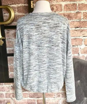 aerie Blue Marled Space Dyed Soft Top thumbnail 2