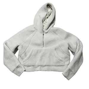 Lululemon Scuba Oversized Half-Zip Fleece Hoodie White Opal thumbnail 7
