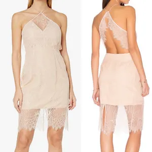 Keepsake The Label Great Love Lace Dress: Rose (Blush Pink) thumbnail 4