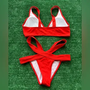 Stappy Bathing Suit 👙 Red thumbnail 2