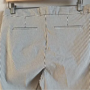Adrianna Papell Women's 10 Straight Leg‎ Pinstripe Dark Grey/White Work Pants thumbnail 7