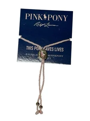 Ralph Lauren Pink Pony Save Lives Bracelet thumbnail 1