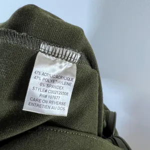 Alice + Olivia Olive Green Sequin Panel‎ Leggings Slim Fit Pants Stretch Green thumbnail 10