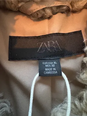 Zara Faux Shearling Hook Closure Jacket Sz Xl thumbnail 5