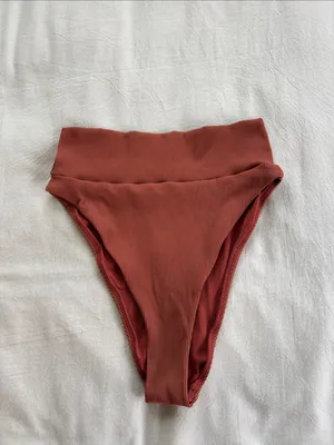 Aerie Ribbed Rust Bikini set thumbnail 5