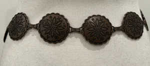 Metal Adjustable Belt Brown Size 45” thumbnail 1