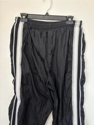 Vintage 90s Y2K Black & Silver Windbreaker Cheerleader Jogger Pants thumbnail 3