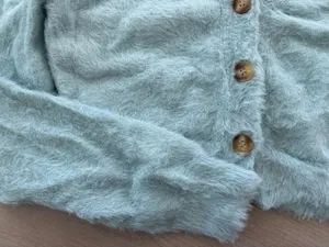 Altar'd State Cropped Baby Blue Sweater thumbnail 2