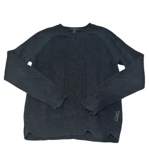 J. Crew Black 100% Cotton Long Sleeve Sweater‎ XS Preppy Classic thumbnail 4