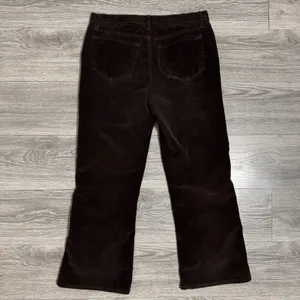 NYDJ 32x27 in Brown High Rise Corduroy Bootcut Pants 12P P600 Boho Made‎ in USA thumbnail 2