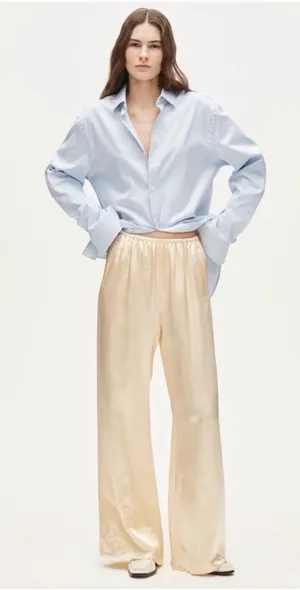 J.Crew Petite Cosmo pant in luster charmeuse thumbnail 1