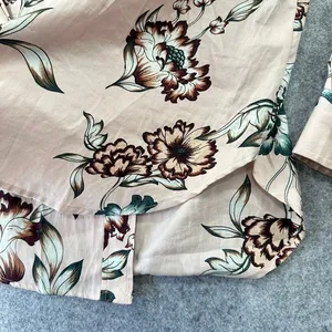 Lauren Ralph Lauren Pale‎ Pink Floral Cotton Button Down Shirt Delicate Feminine thumbnail 7