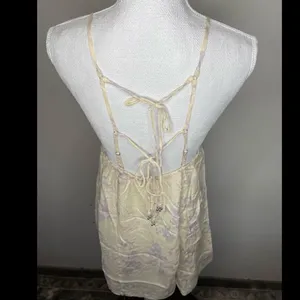 Free People In Control Satin Floral Lace Back Mini Dress NWT M thumbnail 5