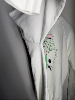 Vintage 80s Anvil Neon Fashion Graphic Sweatshirt New Wave Retro Streetwear thumbnail 3