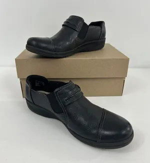 Clark’s Collection Women’s Black Cheyn Madi Slip On Flats Shoes Size 8M thumbnail 1