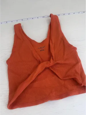 Out From Under Orange Ribbed Tank Top XS/S thumbnail 2