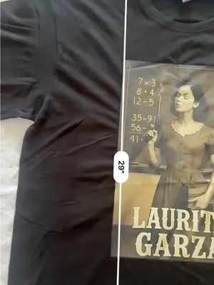 Laurita Garza Graphic Tee - Black with Sepia Print thumbnail 5