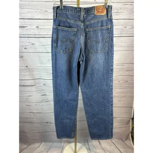 Levi’s 94 Baggy Jeans Womens Size 27 Medium Wash High Rise Relaxed Straight thumbnail 2