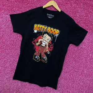 Betty Boop No Doubt Inspired Betty Graffiti Spell-Out Tee L g thumbnail 3