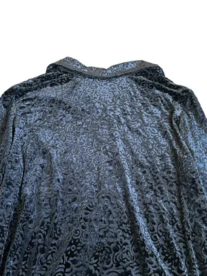 Notations Black Velvet Burnout Blouse Whimsigoth Fairy Grunge Dark Romantic thumbnail 4