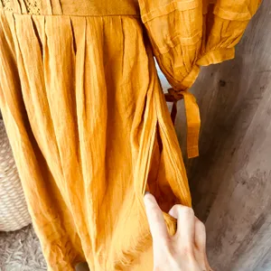 Free People Ochre Let’s Be Friends Dress thumbnail 9