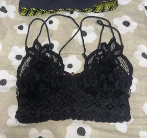 Free people black bralette thumbnail 1