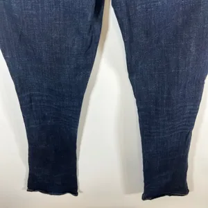 American Eagle Stretch Bootcut Jeans Dark Wash Sequin Back Pocket‎ Size 12 Tall thumbnail 7