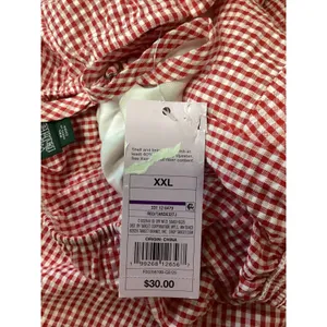 Wild Fable Red‎ White Gingham Smocked Tiered Mini Dress XXL New With Tags thumbnail 5