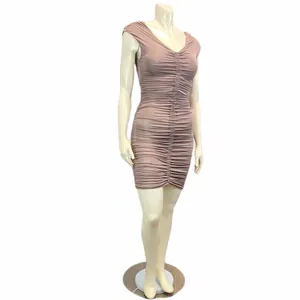 ASOS‎ Ruched Front Back Mini Dress Sz 2- FLAWED thumbnail 2