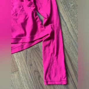 Athleta pink transcend wrap long sleeve medium thumbnail 4