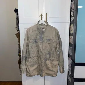 Vintage Chaps Light Blue Tan Floral Rose Utility Chore Coat Boho Western Spring thumbnail 9