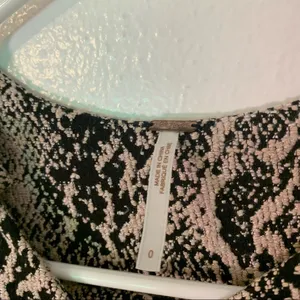 Free People Women's Size 0 Alice Snakeskin Print A-Line Dress Beige Black Snap‎ thumbnail 13