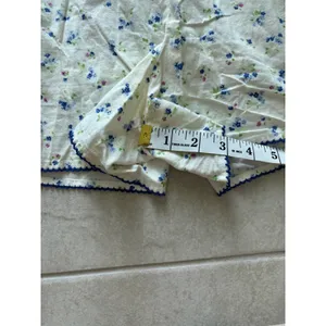Ditzy Floral Shorts Womens Large‎ Cream Cotton Cottagecore Prairie Lounge thumbnail 6