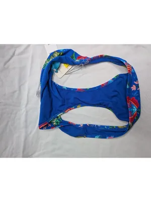 Johnny Was Roumba Hiptser Blue Floral Tropical Bikini Bottoms XL thumbnail 6