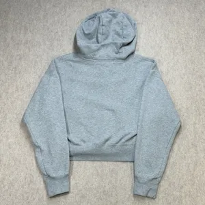 Jordan Flight Hoodie Womens S Gray Loose Cropped Athleisure Streetwear Gorpcore thumbnail 2