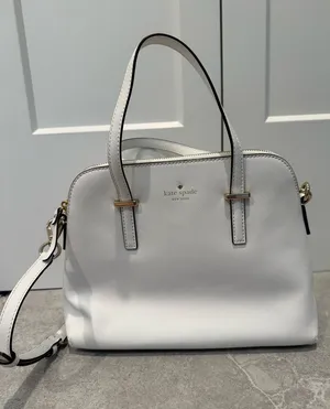 kate spade White Leather Satchel with Gold Hardware thumbnail 1