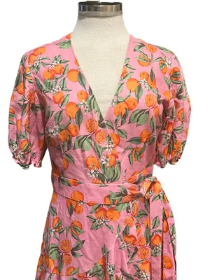 Finders Keepers Aranciata Wrap Dress Size Small thumbnail 4