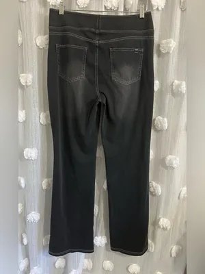 Halara Flex High Waisted Pockets Straight Leg Washed Casual Jeans thumbnail 2