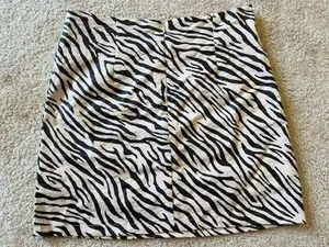 Glam Zebra Print Mini Skirt thumbnail 2