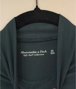 Abercrombie Soft A&F Bodysuit Womens XS Green Long Sleeve thumbnail 4