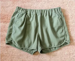 Madewell Women’s Olive Green Pull-On Casual Shorts Size S Pockets thumbnail 1