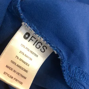 Figs Casma 3 pocket Technical Collection Women’s Size XL Blue Scrub Top thumbnail 6