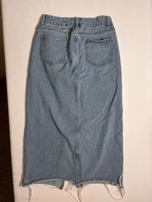 Vintage-Style Denim Midi Skirt – Size S thumbnail 6