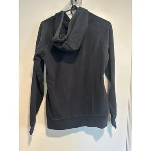 The North Face Gorpcore Pullover spellout Hoodie Sz:M Black Half Dome Logo thumbnail 2
