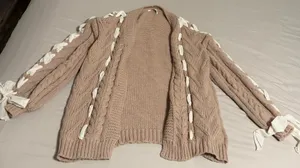 Altar'd State Women's Pink Cardigan thumbnail 1