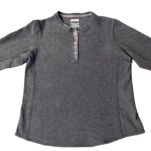 Duluth Trading Henley Womens M Used Gray 35052 thumbnail 3
